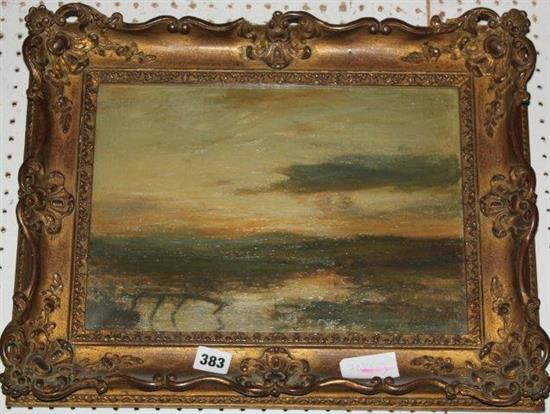 James Lawton Wingate, oil, Sunset